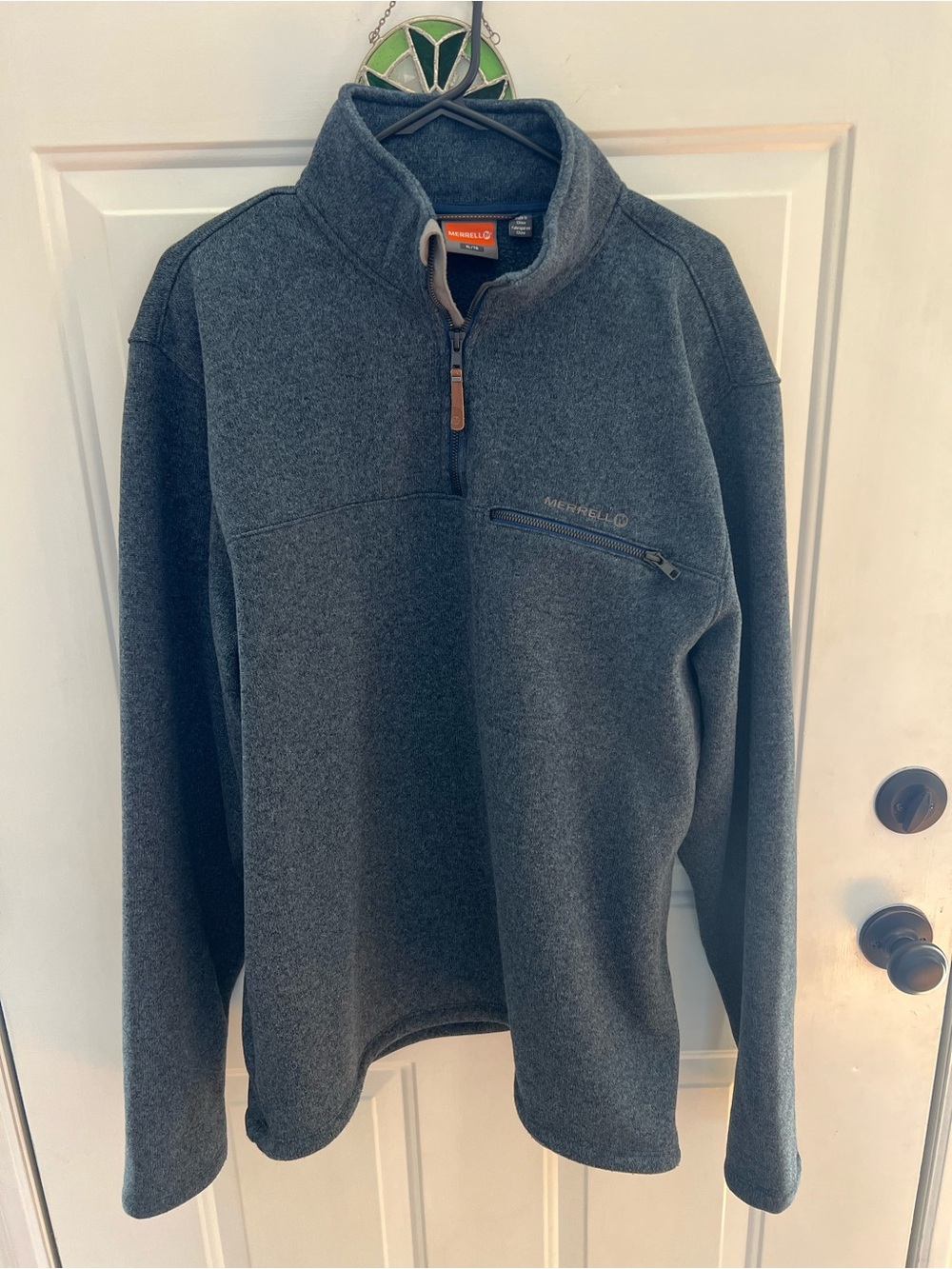 Merrell Men's Dark Gray Quarter-Zip Pullover Fleece